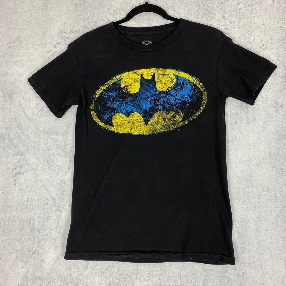 DC Comics Batman Graphic Tee Sz Small Black Cotton